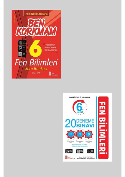 Ata 6.sınıf Ben Korkmam Fen Bilimleri + 20 Deneme Sınavı