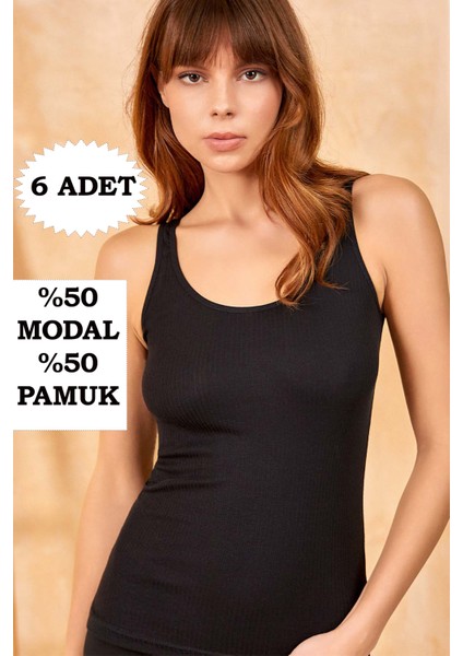Kadın Atlet Geniş Askılı 6'lı Paket