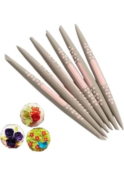 Marzipan Set Şeker Hamuru Şekillendirici 6 Lı
