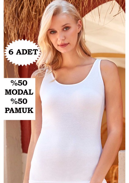 Kadın Atlet Geniş Askılı 6'lı Paket