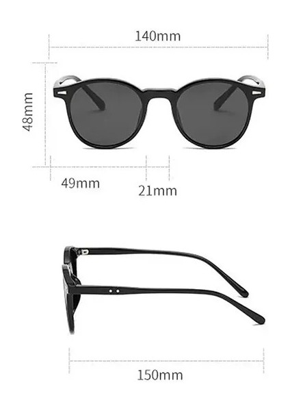 Yeni Ultra Hafif Ryban Görünüm Yuvarlak Trend UV400 Polarize Güneş Gözlüğü