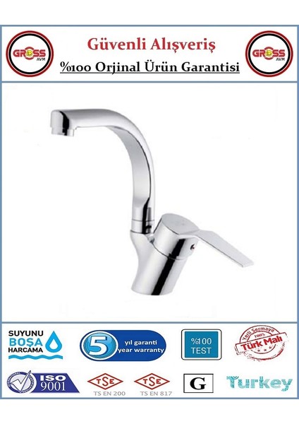 Uzay Spectra Mix Lavabo Bataryası - 40'lık Kartuş - 5 Yıl Garanti - Orjinal Ürün fiyatları