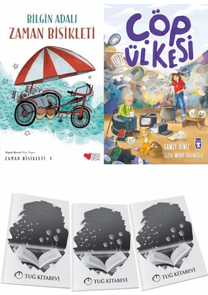 Zaman Bisikleti 1 ve Çöp Ülkesi + Hediyeli