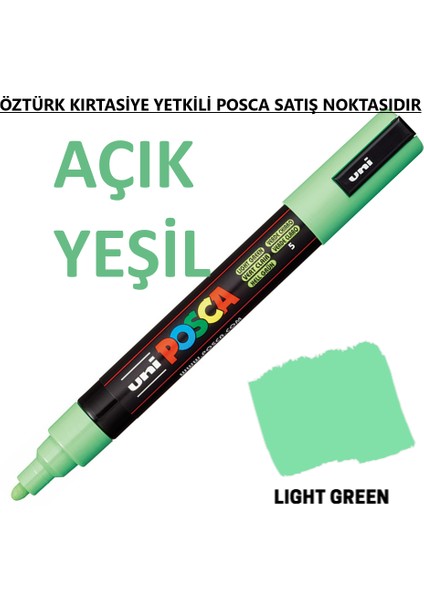 Posca Açık Yeşil Marker Pc-3m (0.9-1.3mm) Poska PC3M Pc - 3m