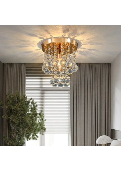 Akasya Gold Renk Kristal Taşlı Hol ve Salon Avizesi fiyatları