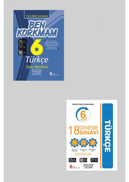 Ata 6.sınıf Ben Korkmam Türkçe + 18 Deneme Sınavı