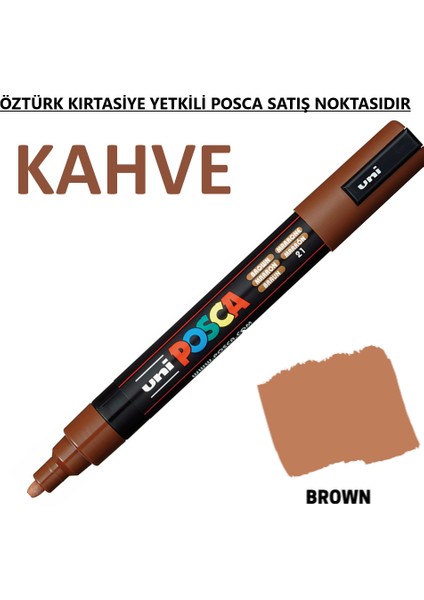 Posca Kahverengi Marker Pc-3m (0.9-1.3mm) Poska PC3M Pc - 3m