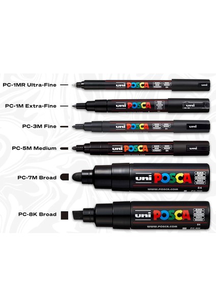 Posca Gümüş Marker Pc-5m (1.8-2.5mm) Poska PC5M Pc - 5m fiyatları