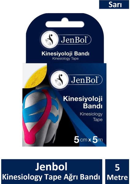 Jenbol Tape 5 cm x 5 M - Sarı