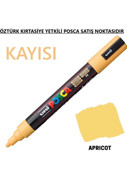 Posca Kayısı Marker Pc-3m (0.9-1.3mm) Poska PC3M Pc - 3m