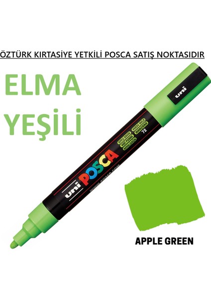 Posca Elma Yeşili Marker Pc-3m (0.9-1.3mm) Poska PC3M Pc - 3m