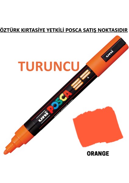 Posca Turuncu Marker Pc-3m (0.9-1.3mm) Poska PC3M Pc - 3m