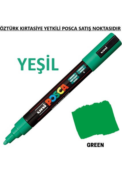 Posca Yeşil Marker Pc-3m (0.9-1.3mm) Poska PC3M Pc - 3m