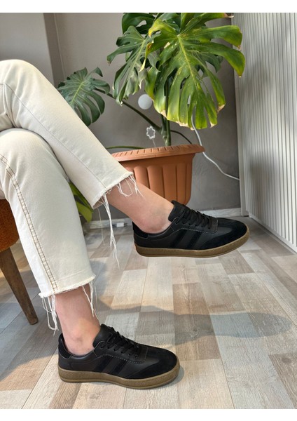 Oslo Unisex Hakiki Deri Sneaker Ayakkabı - Siyah (Iç Dış Deri) fiyatları