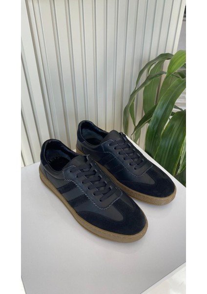 Oslo Unisex Hakiki Deri Sneaker Ayakkabı - Siyah (Iç Dış Deri) fırsatları