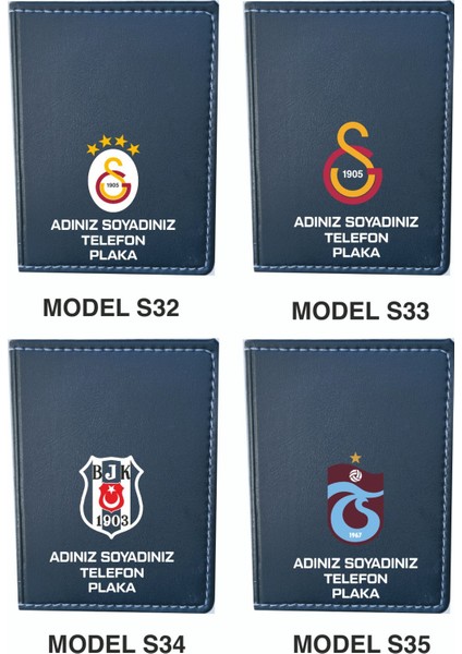 Oto Ruhsat Kılıfı Suni Deri Renkli Kişiye Özel Isimli Adınıza Özel Uv Baskılı Dikişli Kabartma Baskılı Siyah indirimleri