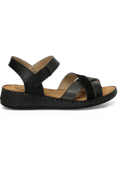 105502.Z5FX Siyah Kadın Comfort Sandalet