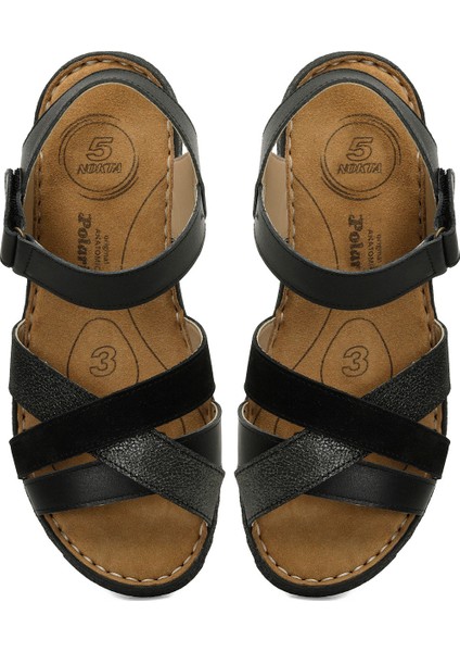 105502.Z5FX Siyah Kadın Comfort Sandalet fırsatları