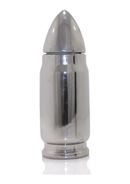 Mermi Tasarımlı Termos Bardak Gümüş