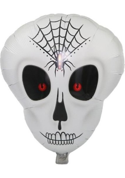Örümcek Ağ Desenli Iskelet Folyo Balon