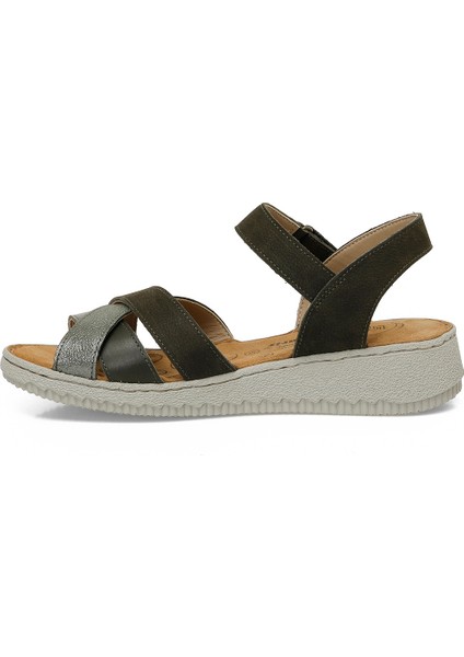 105502.Z5FX Haki Kadın Comfort Sandalet modelleri