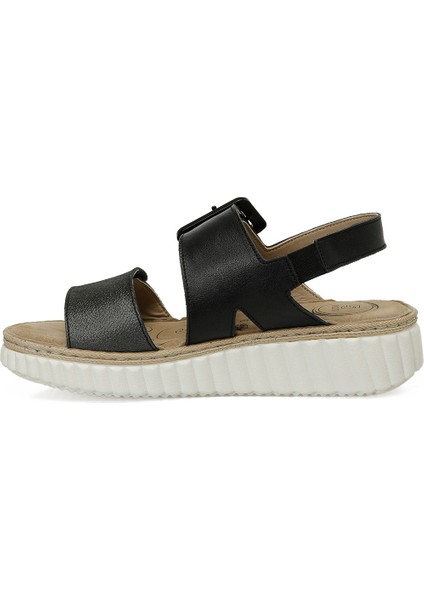 105518.Z5FX Siyah Kadın Comfort Sandalet modelleri