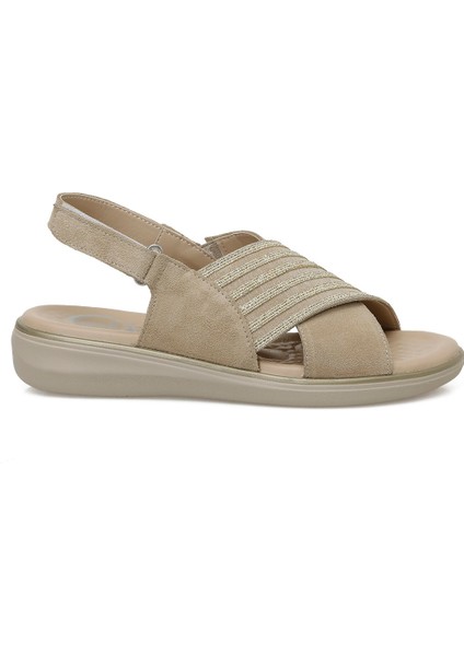 105521.Z5FX Bej Kadın Comfort Sandalet