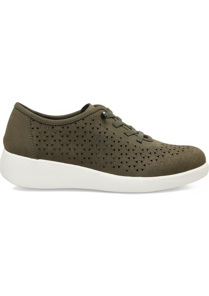 105550.SZ5FX Haki Kadın Dolgu Ayakkabı