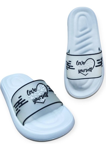 Love Yourself Plaj Havuz Deniz Günlük Terlik Ekstra Hafif Eva Terlik