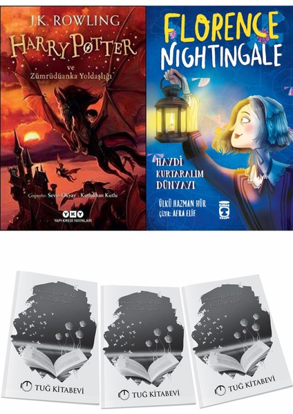 Harry Potter ve Zümrüdüanka Yoldaşlığı ve Florence Nightingale Haydi Kurtaralım Dünyayı 2 + Hediyeli