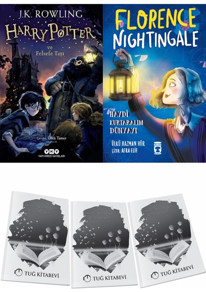 Harry Potter ve Felsefe Taşı ve Florence Nightingale Haydi Kurtaralım Dünyayı 2 + Hediyeli