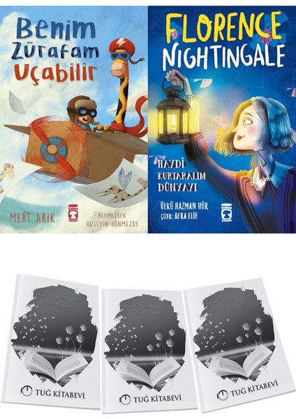 Benim Zürafam Uçabilir ve Florence Nightingale Haydi Kurtaralım Dünyayı 2 + Hediyeli