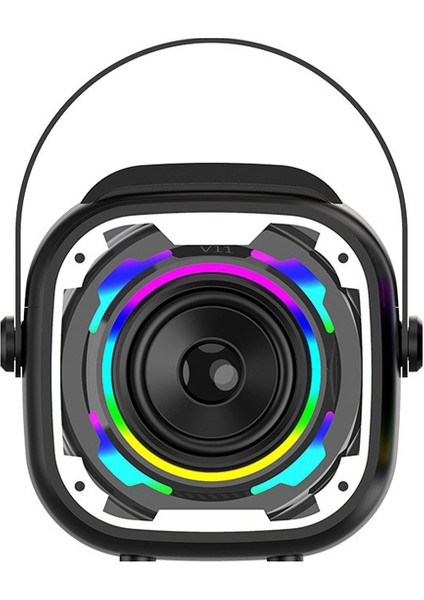 Bluetooth V5.3 Rgb Işık Bluetooth Hoparlör Kablosuz Mikrofon Parti Karaoke modelleri