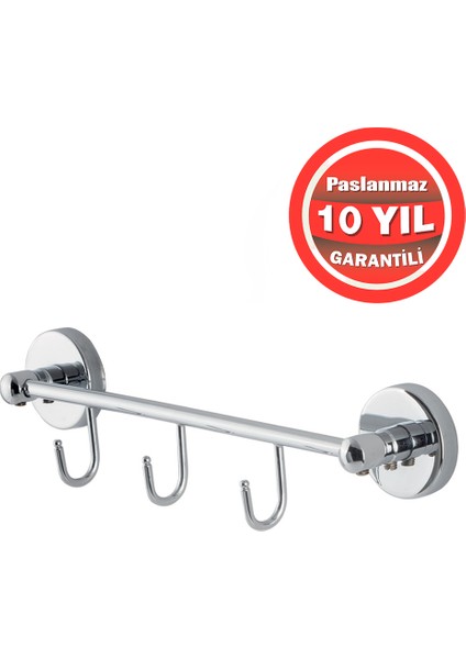 Clk Paslanmaz Pirinç Karaca 3’lü Set Askılık Havlu Askısı