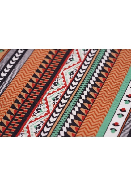 Kadın Kısa Kollu Desenli Cepli Büyük Beden Pamuklu Elbise indirimleri