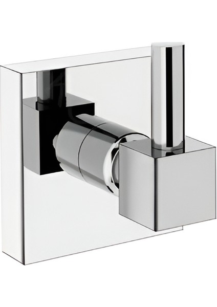 Tekli %100 Pirinç Kare Bornoz Askılığı – Duvar Tipi, Paslanmaz, Şık Banyo Askısı