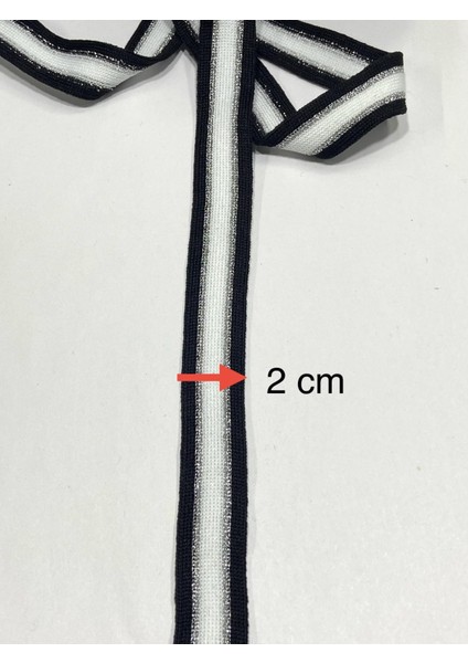 Dekoratif Şerit /simli Eşofman Şeriti / 2 cm / 3 Metre fiyatları