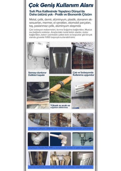 4'lü Pk. Çift Karışım Soğuk Kaynak Macun Yapıştırıcı 100GR fırsatları