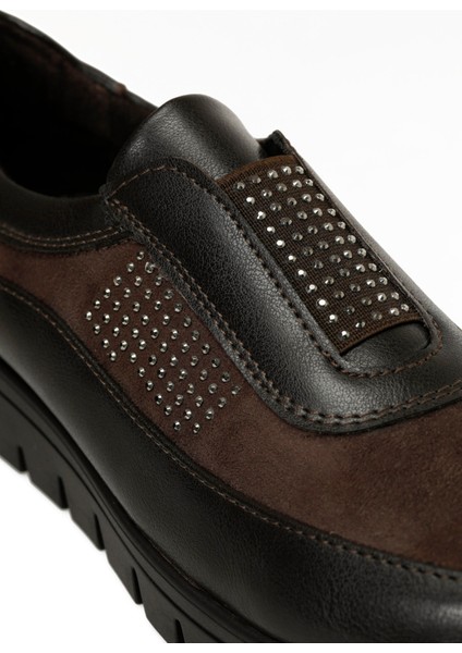 166548.Z4PR Kahverengi Kadın Düz Ayakkabı