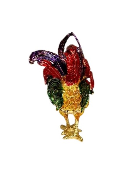 Dekoratif Swarovski Taşlı Horoz Biblo / Mücevher Kutusu fırsatları