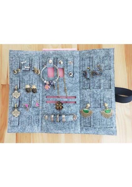 Katlanabilir Seyahat Takı ve Cüzdan Düzenleyici, Pembe Renkli Organizer modelleri