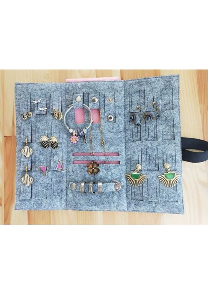 Katlanabilir Seyahat Takı ve Cüzdan Düzenleyici, Pembe Renkli Organizer indirimleri