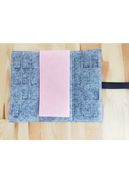 Katlanabilir Seyahat Takı ve Cüzdan Düzenleyici, Pembe Renkli Organizer