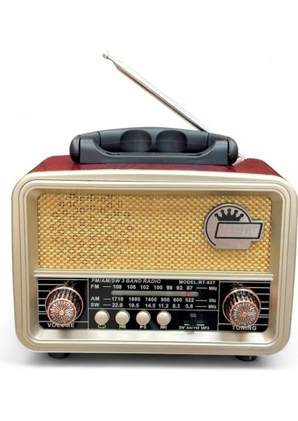 Nostalji Trend Radyo,güneş Panelli Nostaljik Radyo(Bluetooth Özellikli)