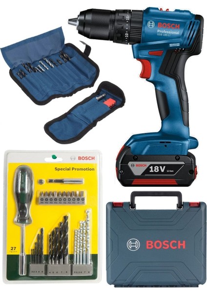 Şarjlı Darbeli Matkap Seti 50 Parça Uç ile Güç ve Kolaylık