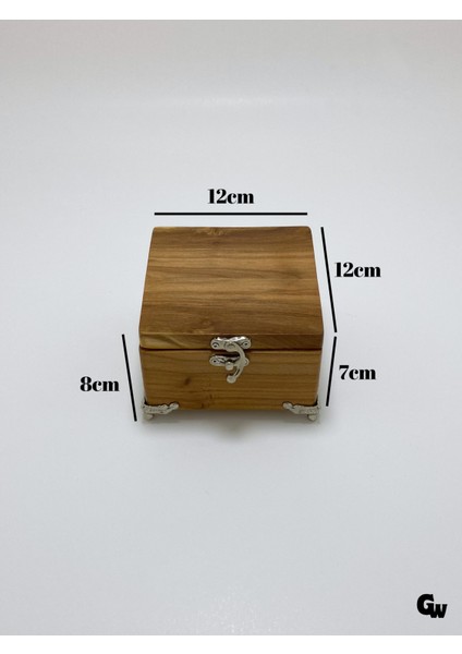 Doğal Ahşap Takı Kutusu Ahşap Saklama Kutusu(Kiraz AĞACI)(BOY:12CM EN:12CM Yük:8cm) indirimleri