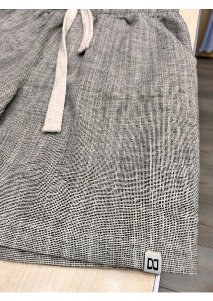 Erkek Kırçıllı Desen %100 Pamuk Keten Şort Güney 3270 fiyatları