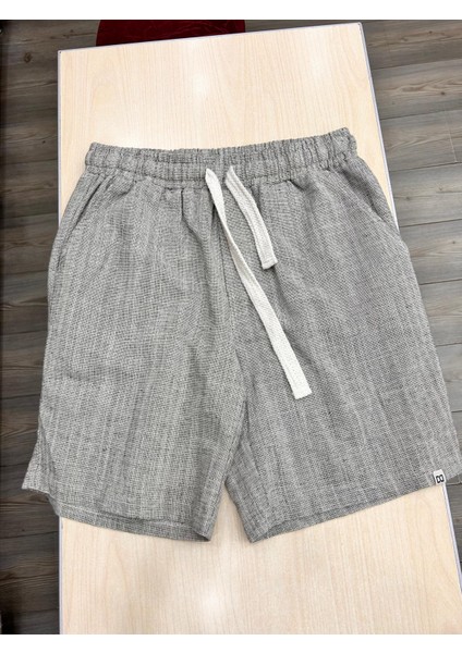 Erkek Kırçıllı Desen %100 Pamuk Keten Şort Güney 3270 fırsatları