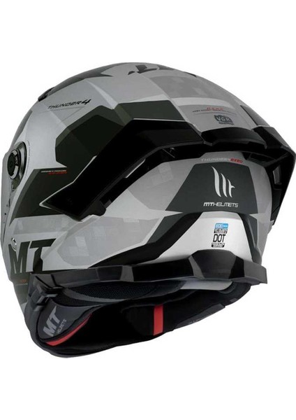mt Thunder 4 Sv FF118SV Exeo C2 Gloss Pearl Titanium Full Face Motosiklet Kaskı indirimleri