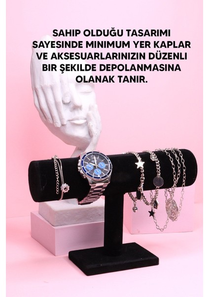 Beyaz Bileklik ve Saat Standı, Şık ve Kullanışlı Takı Düzenleyici fırsatları